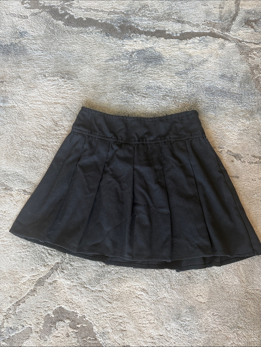 Hollister High Wasted Black Pleated Skater Skirt